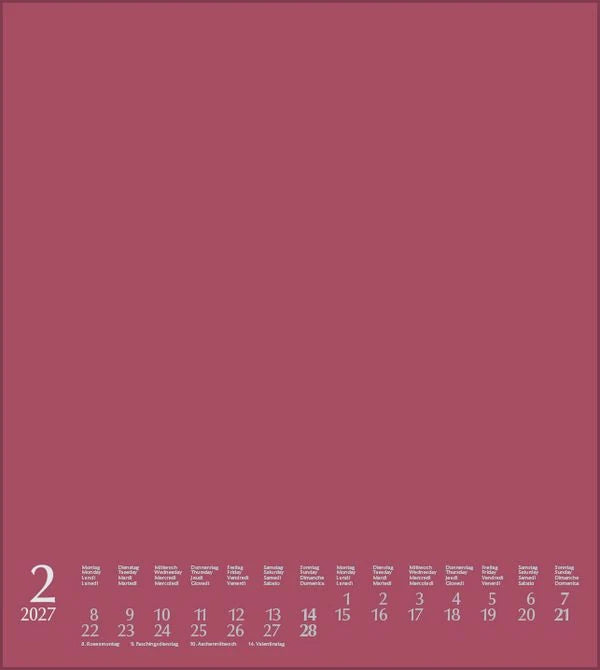 Foto-Malen-Basteln Bastelkalender bordeaux 2027 – Ansicht