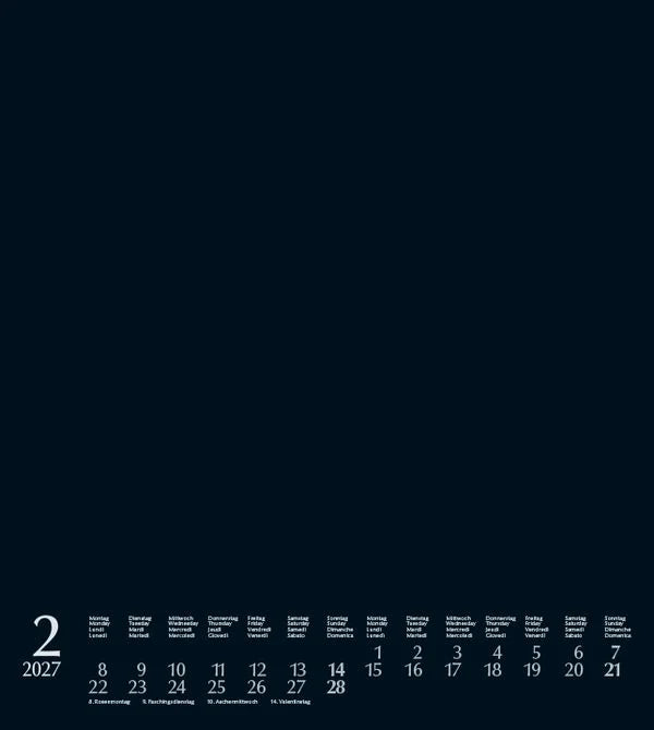 Foto-Malen-Basteln Bastelkalender schwarz 2027 – Ansicht