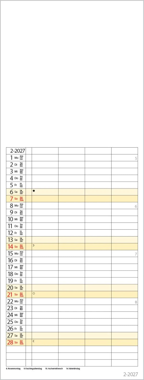 Foto-Malen-Basteln Familientimer 2027 – Ansicht