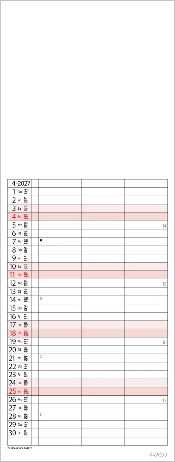 Foto-Malen-Basteln Timer for 2 2027 – Ansicht