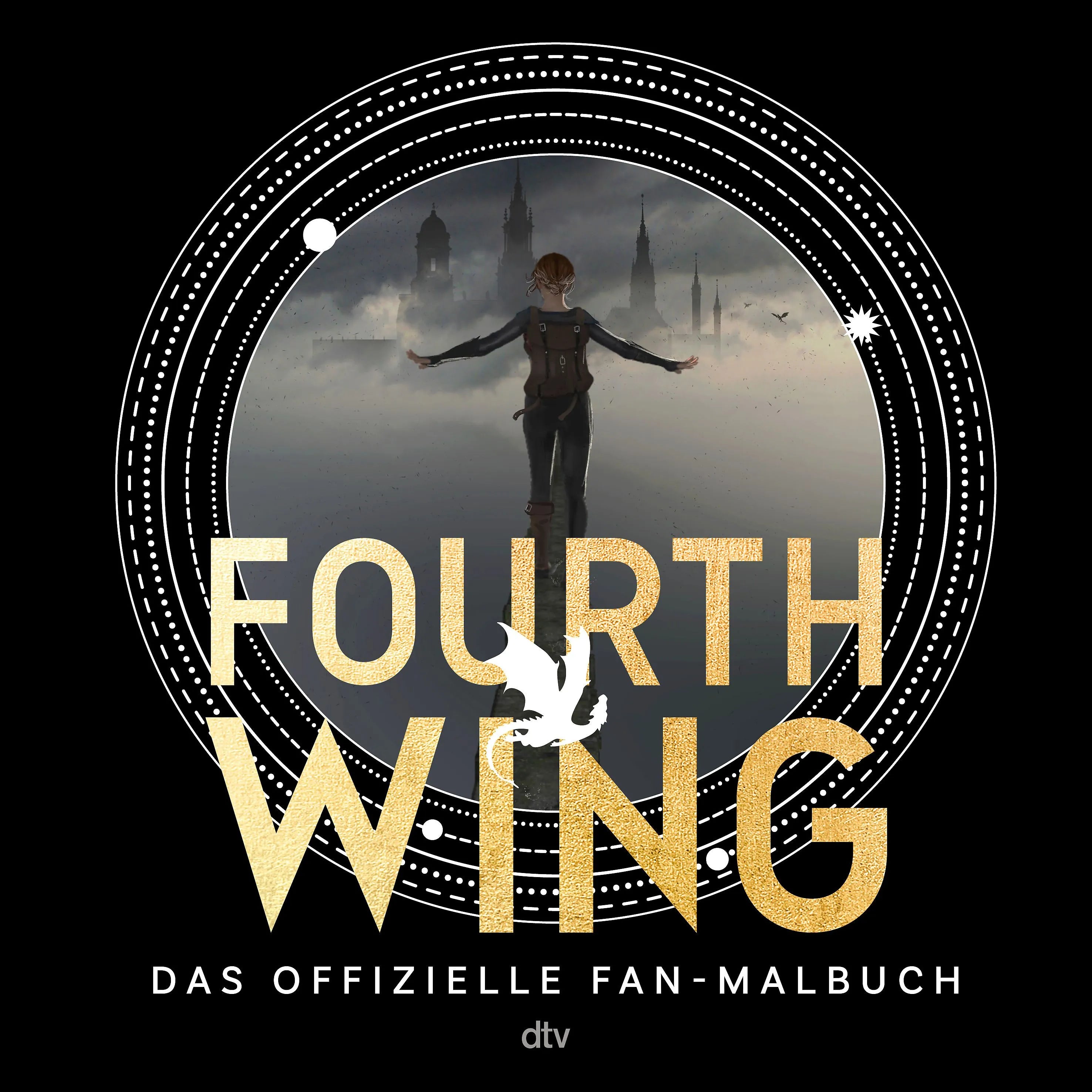 Cover: Fourth Wing: Das offizielle Fan-Malbuch (Paperback) von Rebecca Yarros