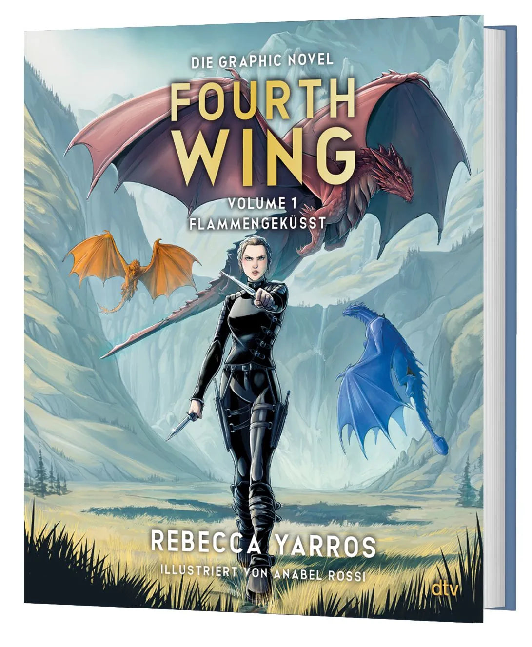 Detailansicht: Fourth Wing – Flammengeküsst: Die Graphic Novel, Volume 1 (Hardcover)