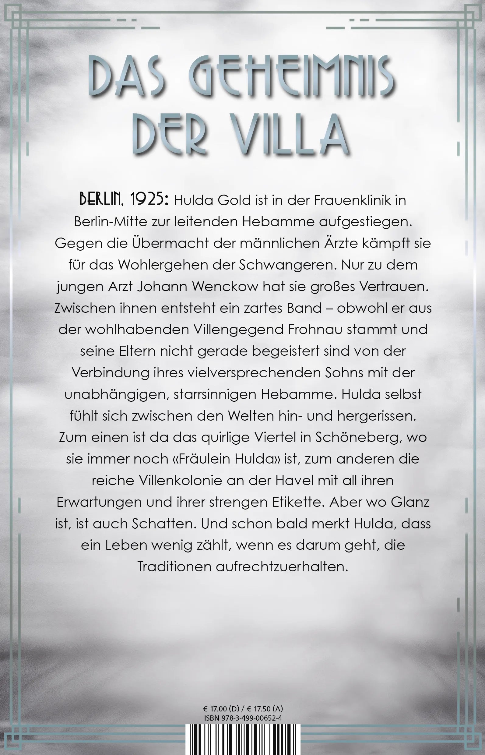 Buchrückseite von 'Fräulein Gold: Die Stunde der Frauen' mit Klappentext - Paperback