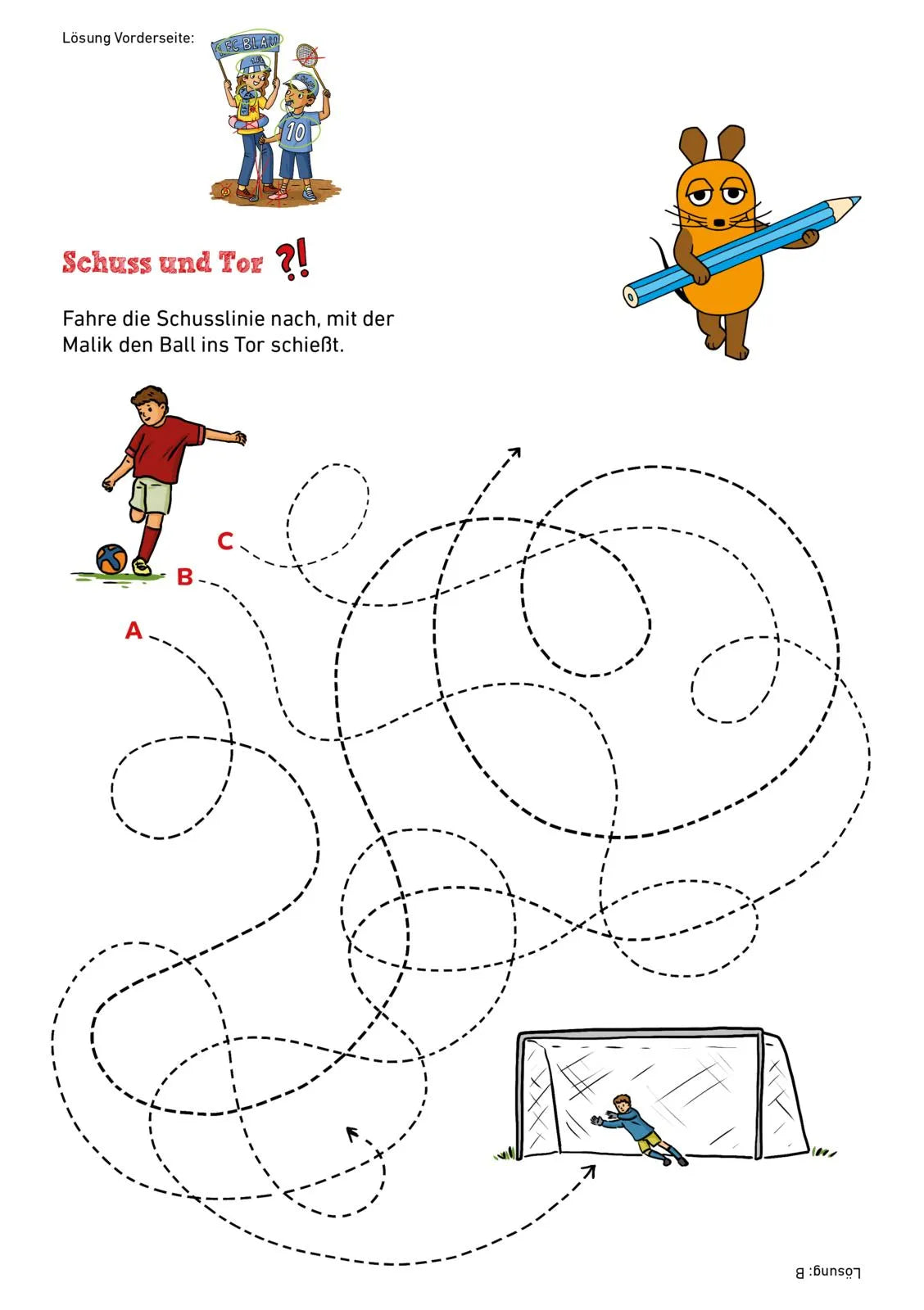 Produktansicht: Frag doch mal ... die Maus: Der Fußball-Rätselblock mit der Maus (Taschenbuch)