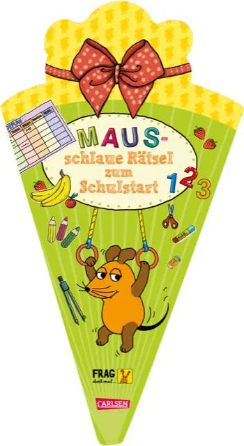 Buchcover von 'Frag doch mal ... die Maus: Maus-schlaue Rätsel zum Schulstart' - Taschenbuch von Christine Mildner