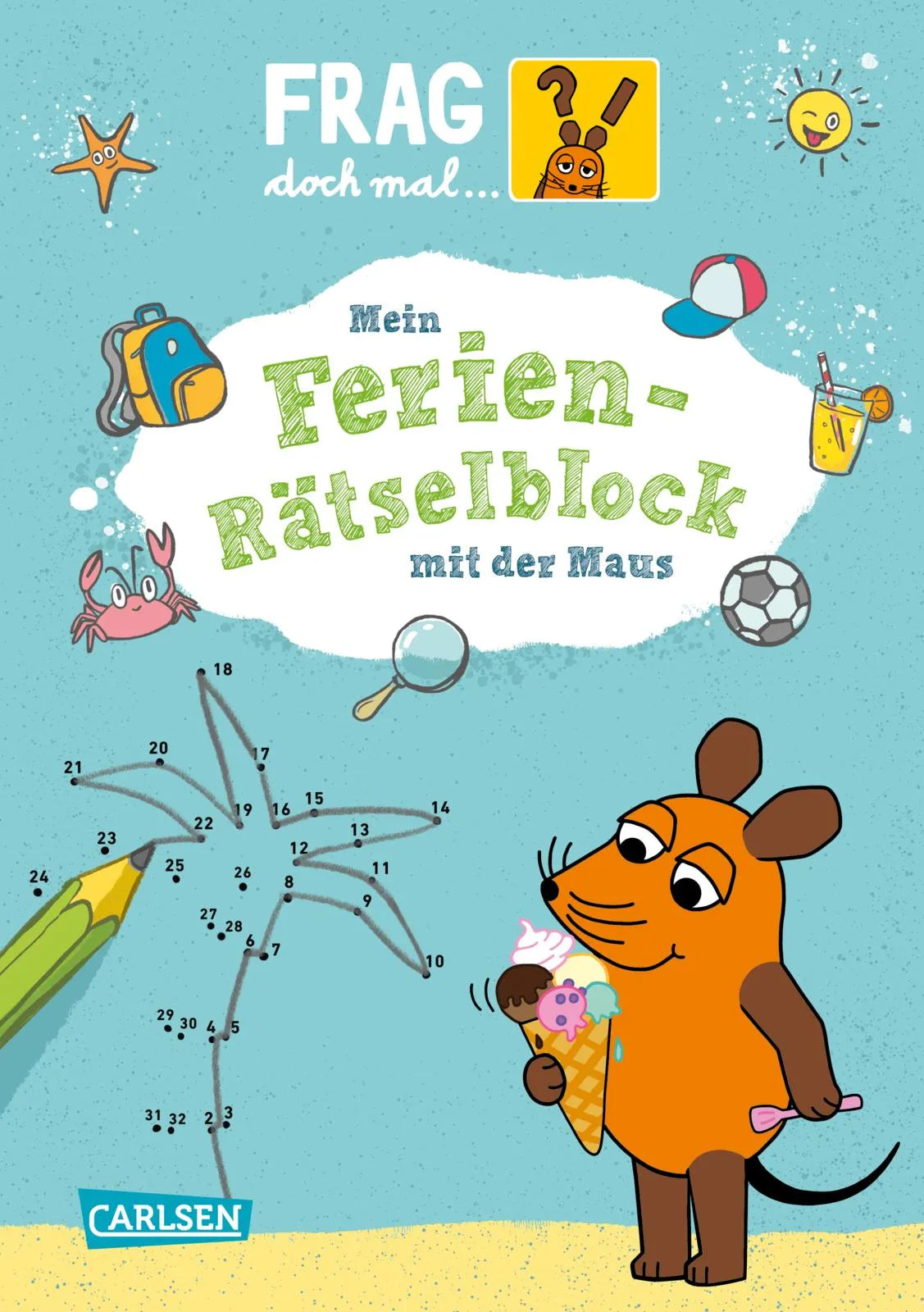 Buchcover von 'Frag doch mal ... die Maus: Mein Ferien-Rätselblock mit der Maus' - Taschenbuch von Anna Himmel