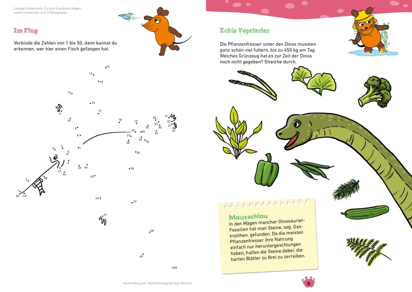 Abbildung von 'Frag doch mal ... die Maus: Mein Rätselblock mit der Maus – Dinos'