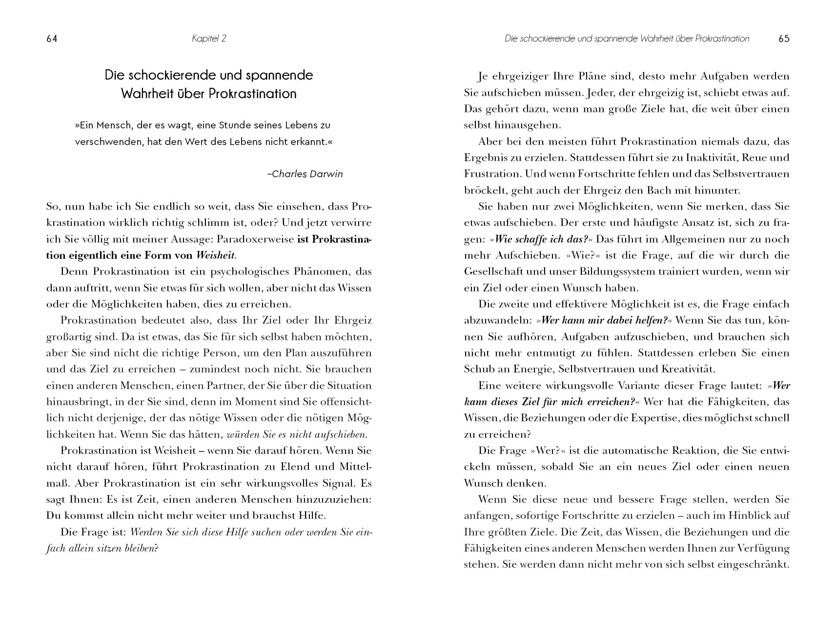 Innenansicht von 'Frag nicht wie – frag wer!' - Taschenbuch