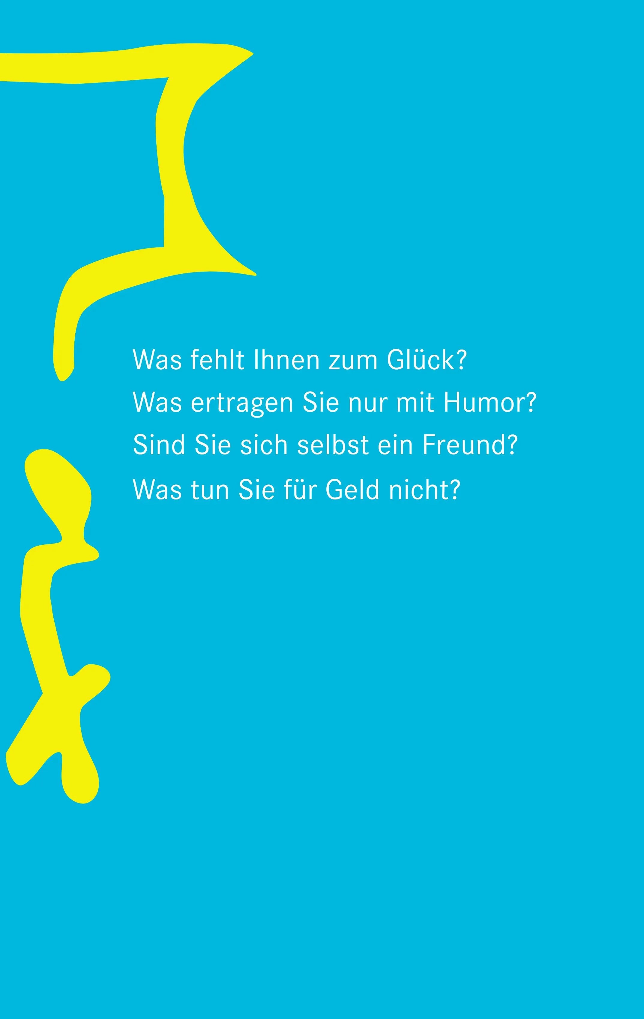 Buchrückseite von 'Fragebogen' mit Klappentext - Gebundene Ausgabe