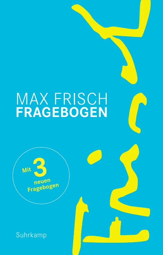 Buchcover von 'Fragebogen' - Gebundene Ausgabe von Max Frisch