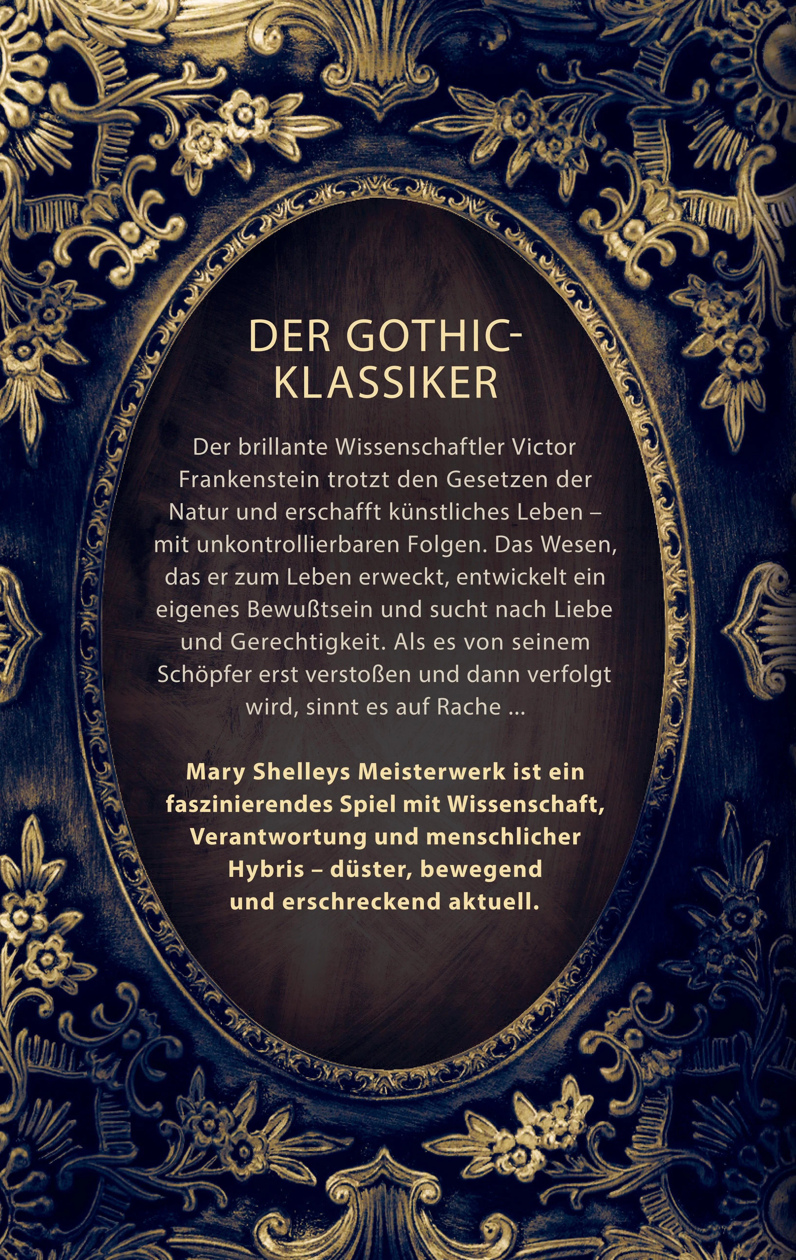 Rückseite: Frankenstein oder Der moderne Prometheus (Hardcover)