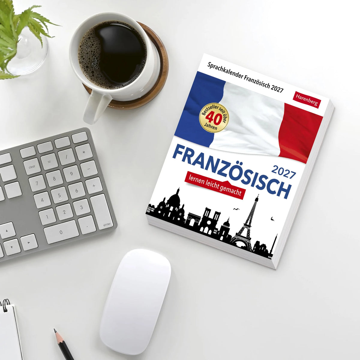 Französisch Sprachkalender 2027 - Französisch lernen leicht gemacht - Tagesabreißkalender – Ansicht