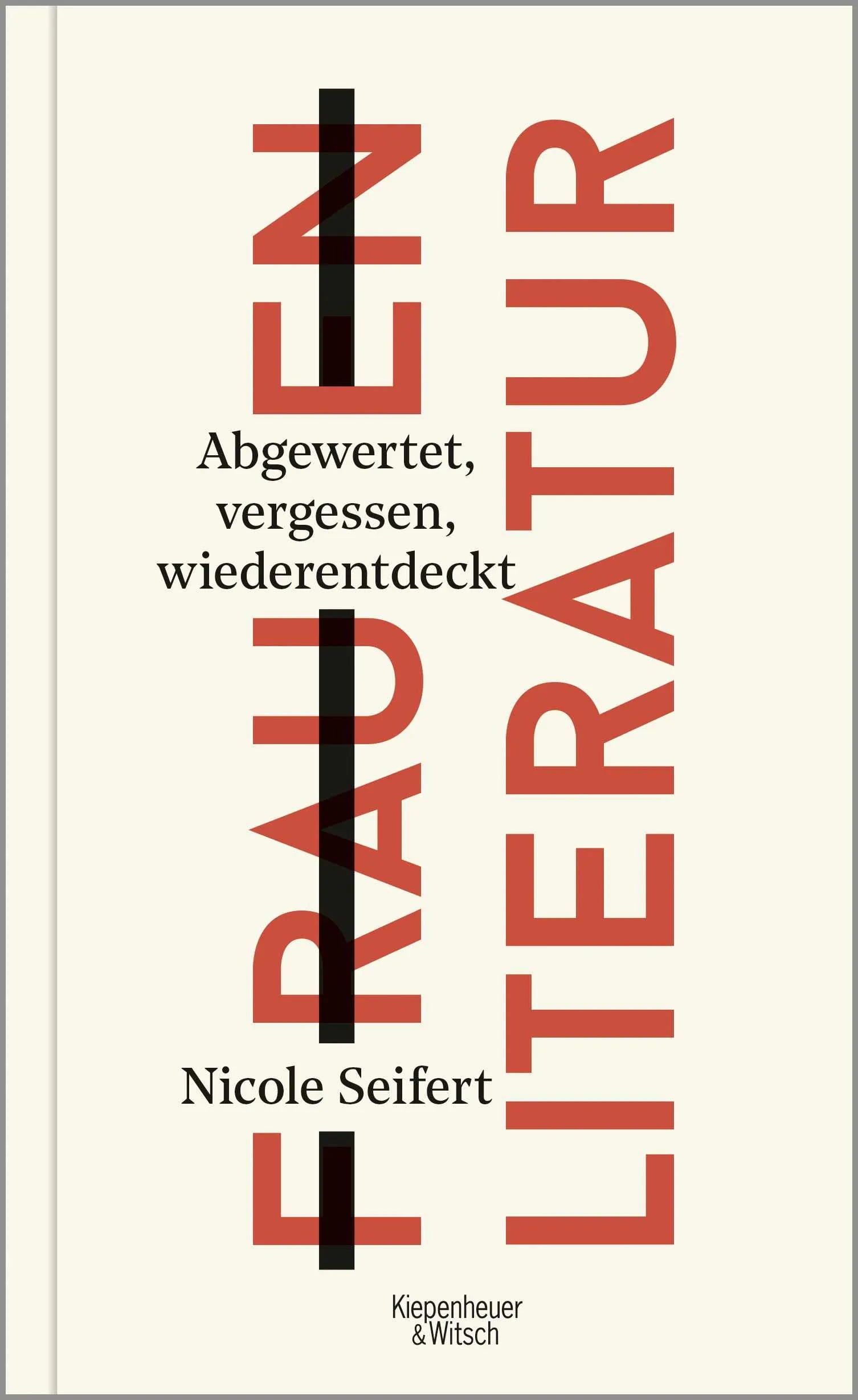 Buchcover von 'FRAUEN LITERATUR' - Gebundene Ausgabe von Nicole Seifert