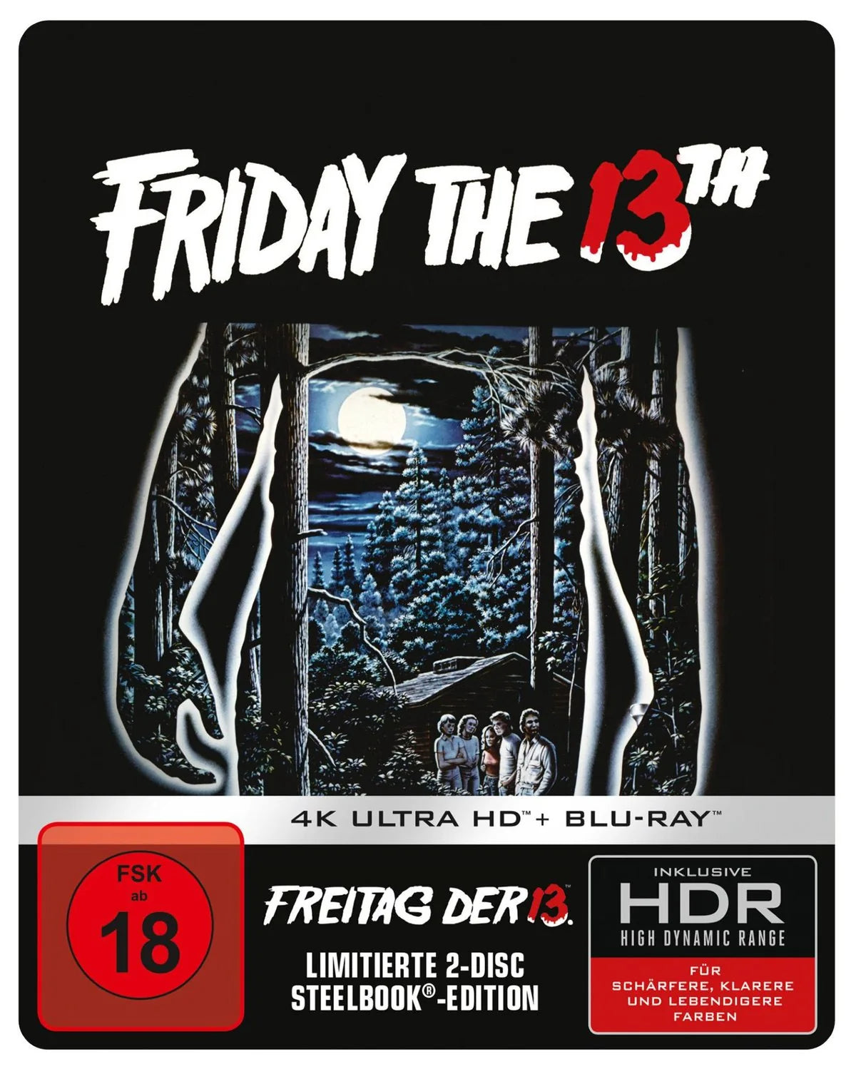4K UHD Blu-ray-Cover: Freitag der 13.. Regie: Sean S. Cunningham