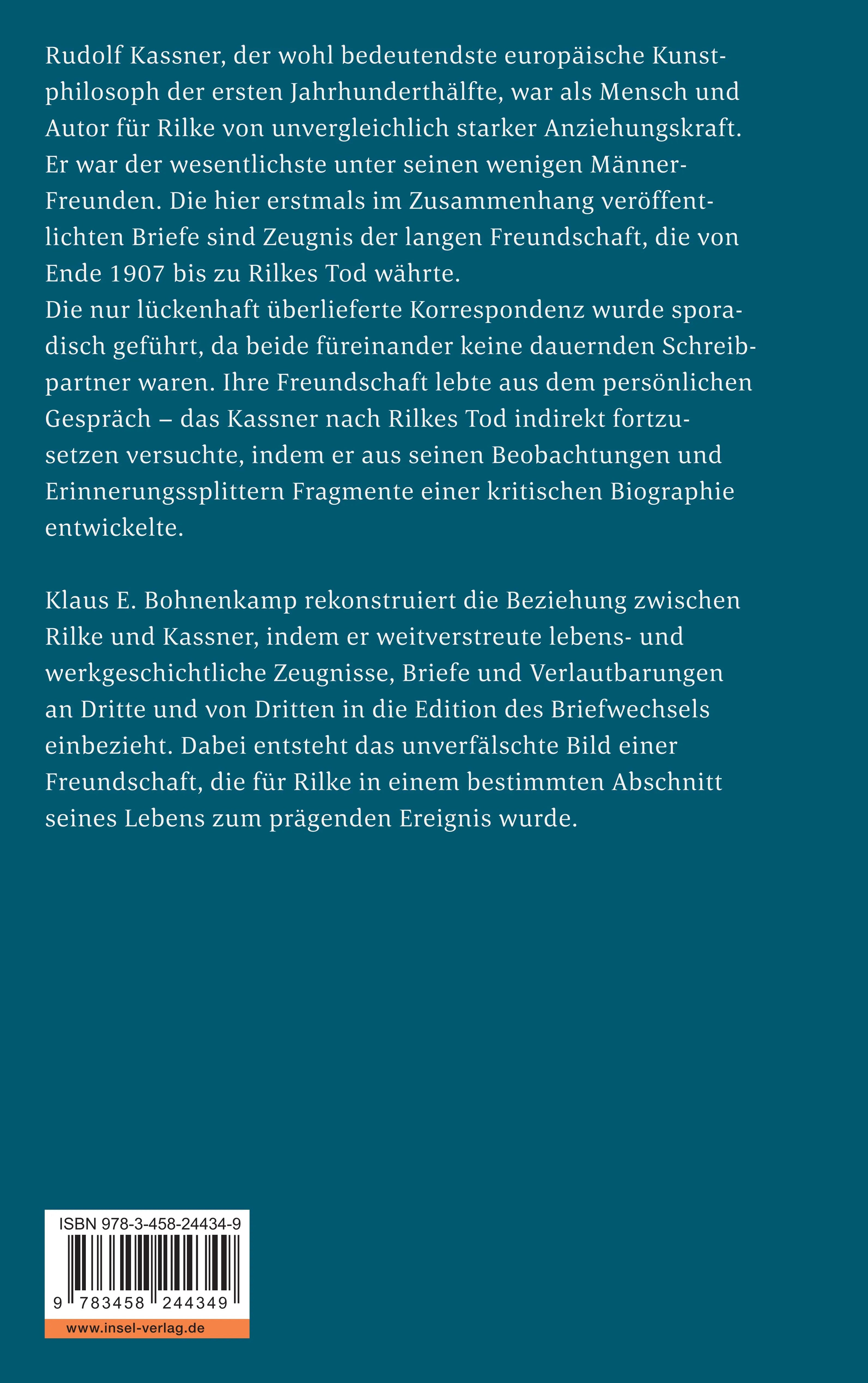 Buchrückseite von 'Freunde im Gespräch' mit Klappentext - Taschenbuch