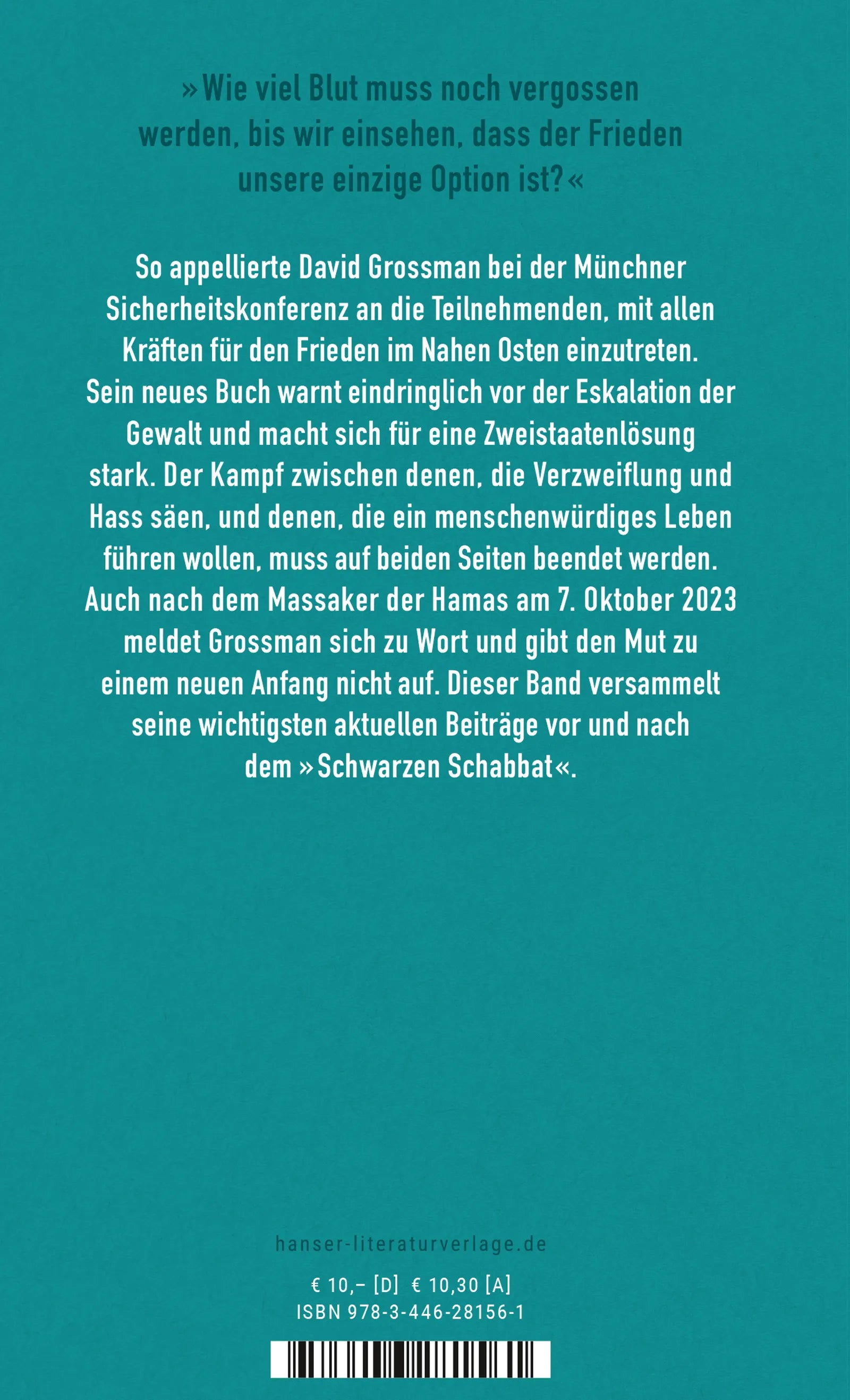 Abbildung von 'Frieden ist die einzige Option'