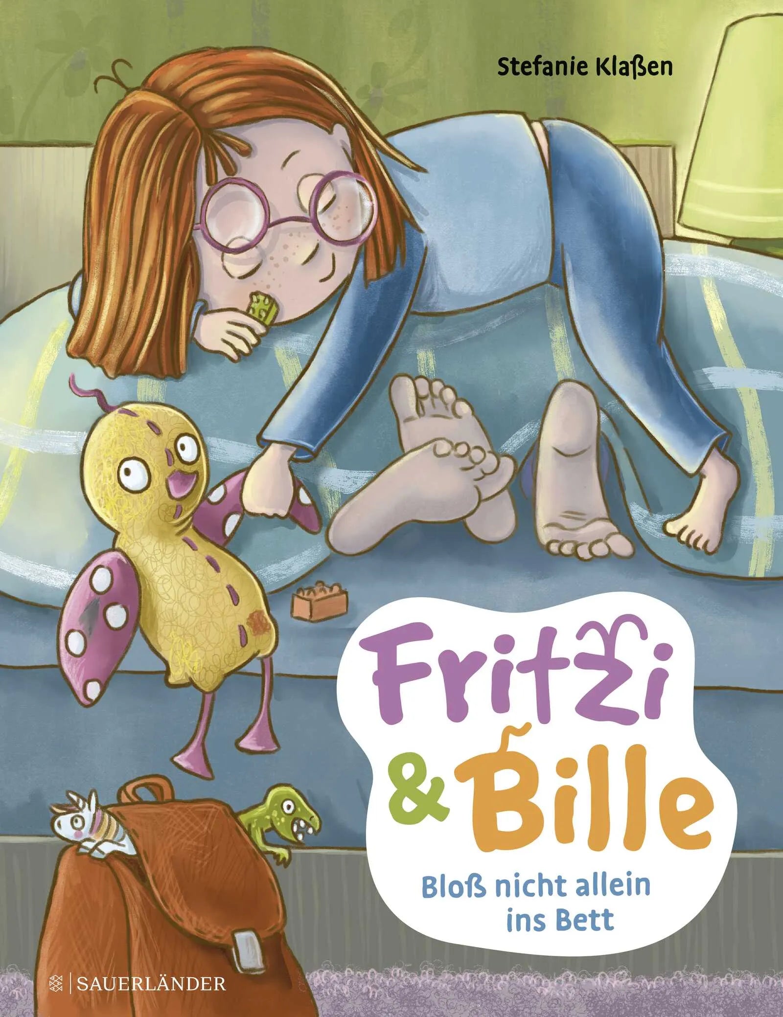 Buchcover von 'Fritzi und Bille - Bloß nicht allein ins Bett' - Gebundene Ausgabe von Stefanie Klaßen