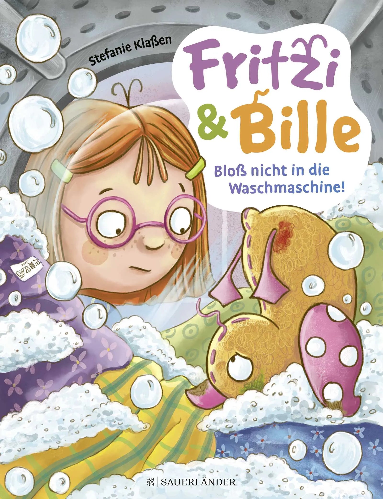 Buchcover von 'Fritzi und Bille - Bloß nicht in die Waschmaschine' - Gebundene Ausgabe von Stefanie Klaßen