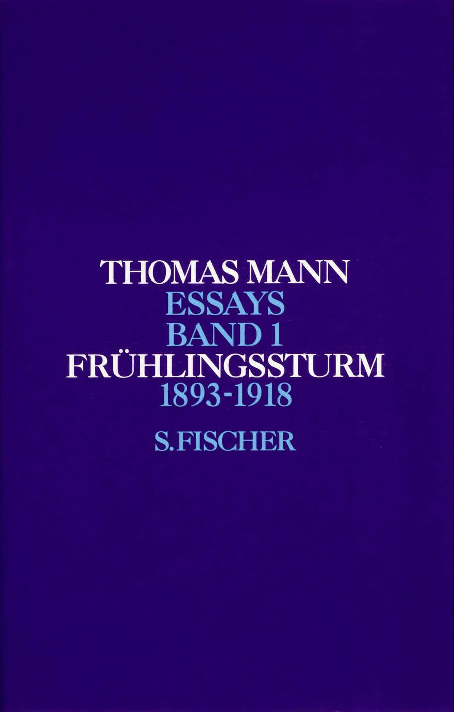 Buchcover von 'Frühlingssturm 1' - Gebundene Ausgabe von Thomas Mann