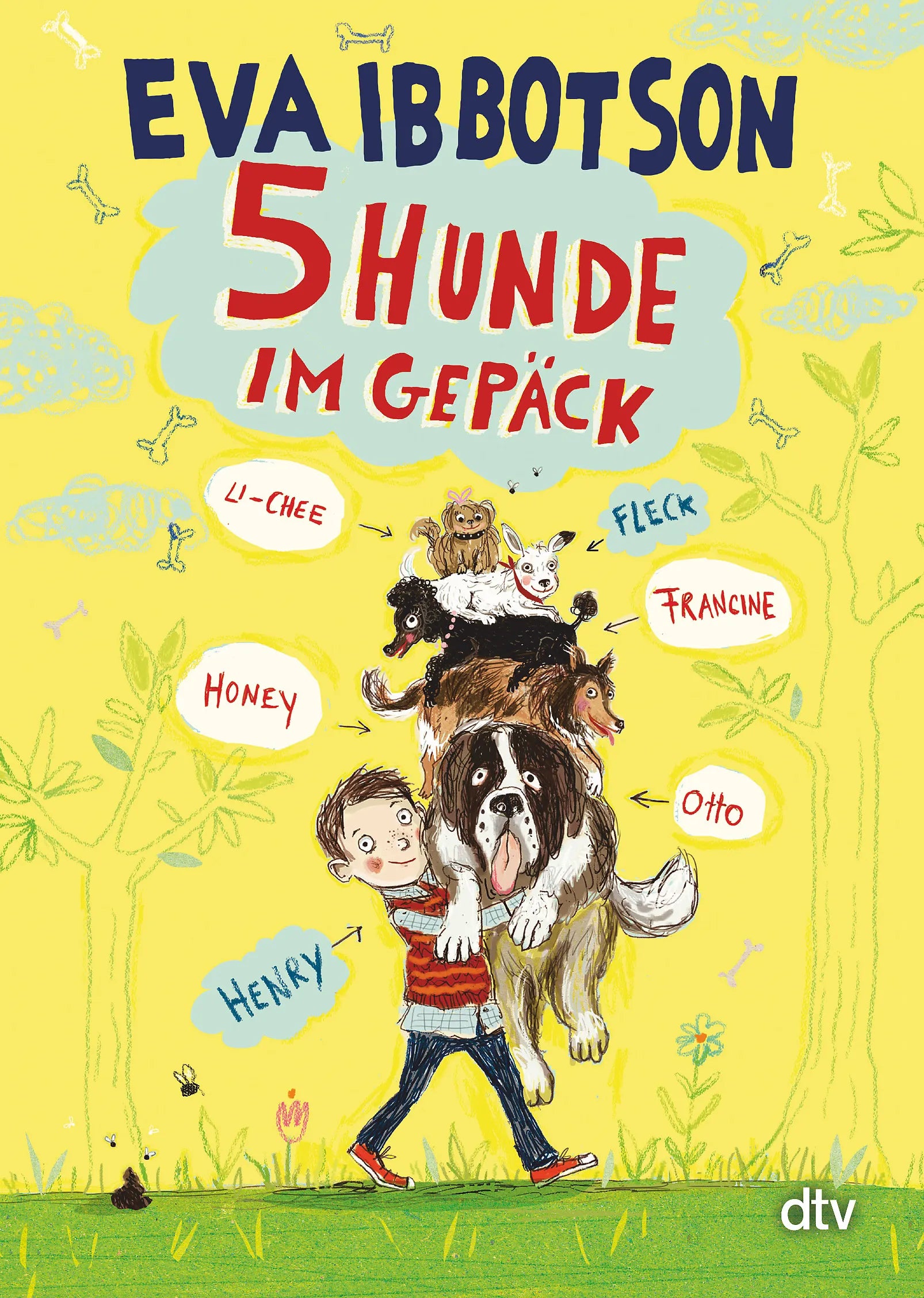 Buchcover von 'Fünf Hunde im Gepäck' - Taschenbuch von Eva Ibbotson
