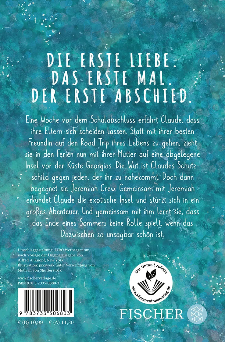 Buchrückseite von 'Für einen Sommer unsterblich' mit Klappentext - Taschenbuch
