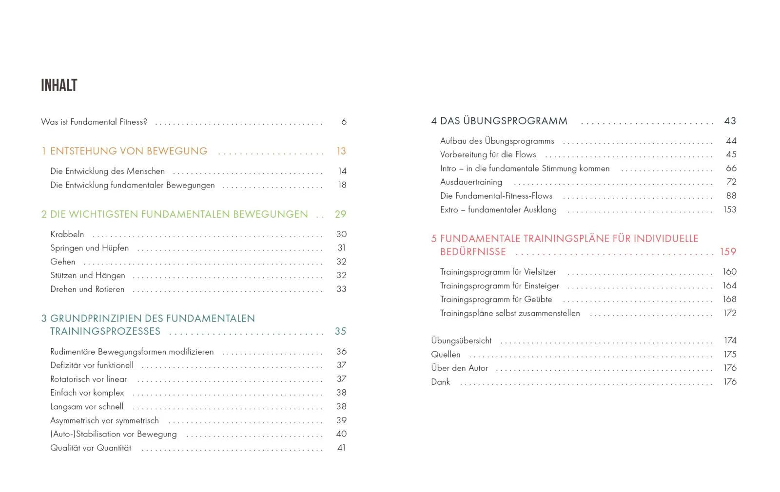 Innenansicht von 'Fundamental Fitness' - Taschenbuch