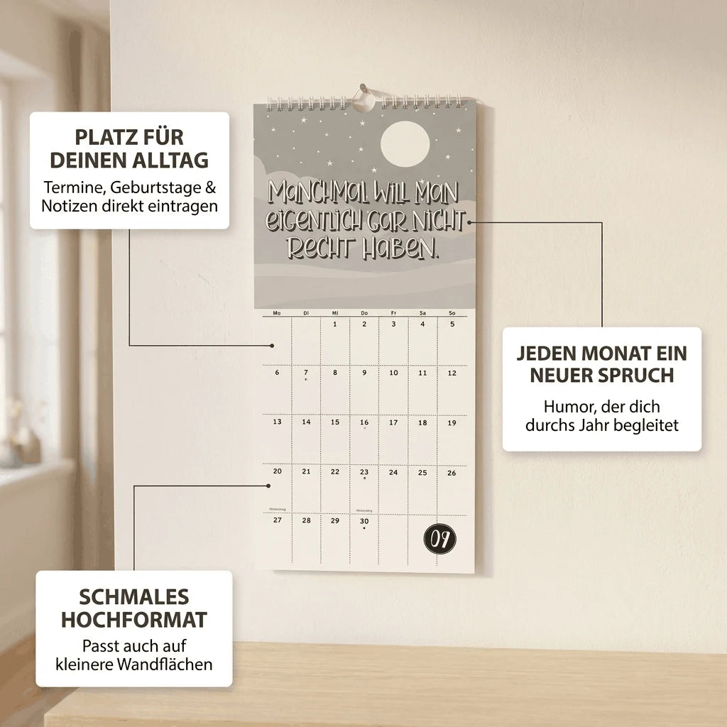 Funny Quotes Notizkalender 2027 – Ansicht