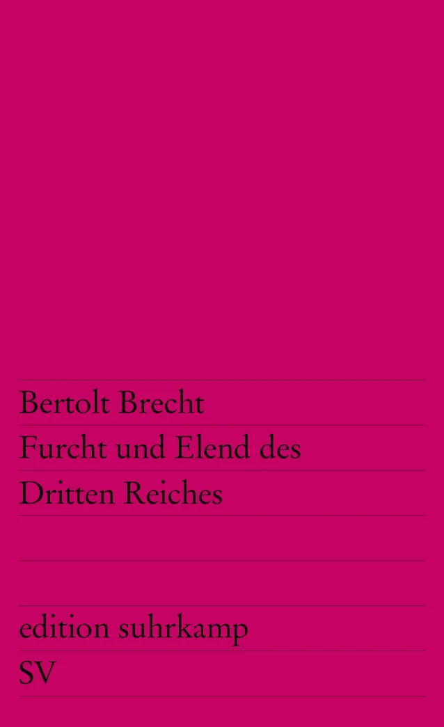 Buchcover von 'Furcht und Elend des Dritten Reiches' - Taschenbuch von Bertolt Brecht