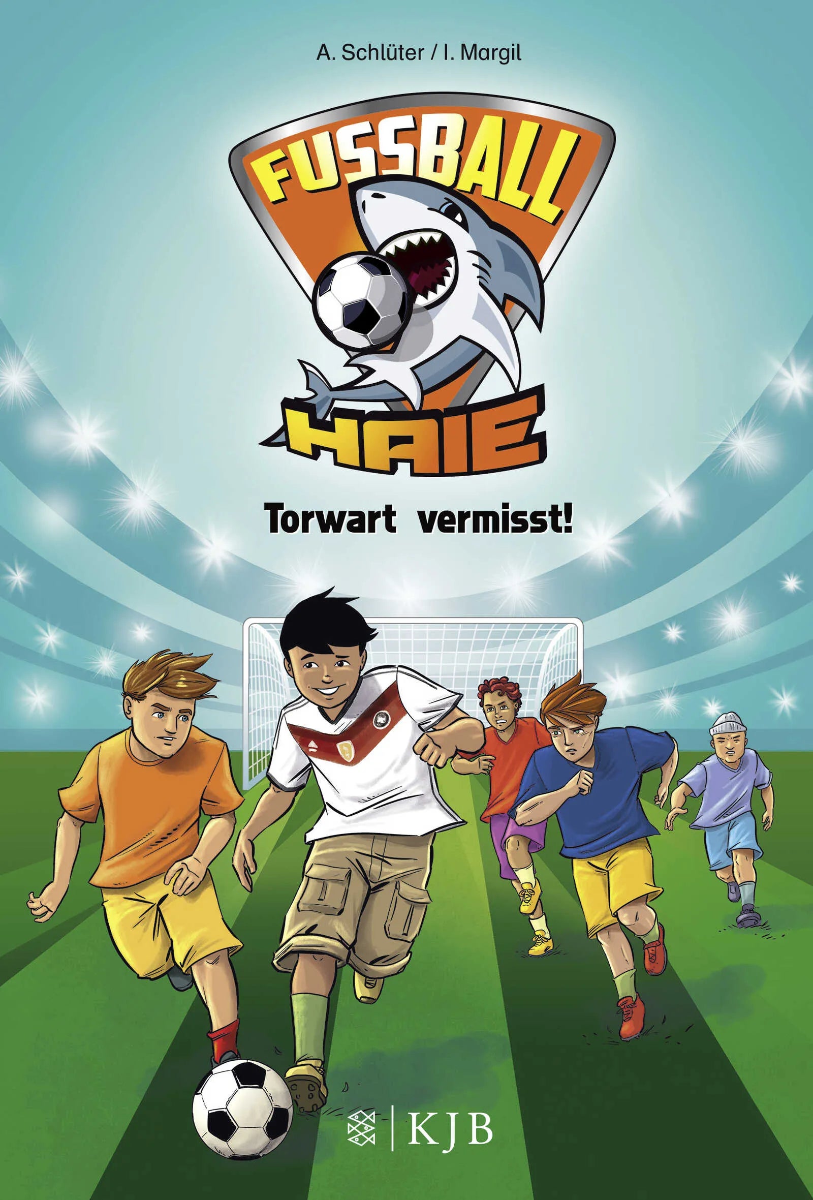 Buchcover von 'Fußball-Haie: Torwart vermisst!' - Gebundene Ausgabe von Andreas Schlüter