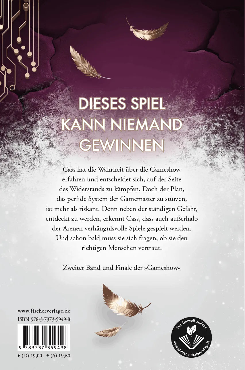 Rückseite: Gameshow – Das Versprechen von Glück (Hardcover)