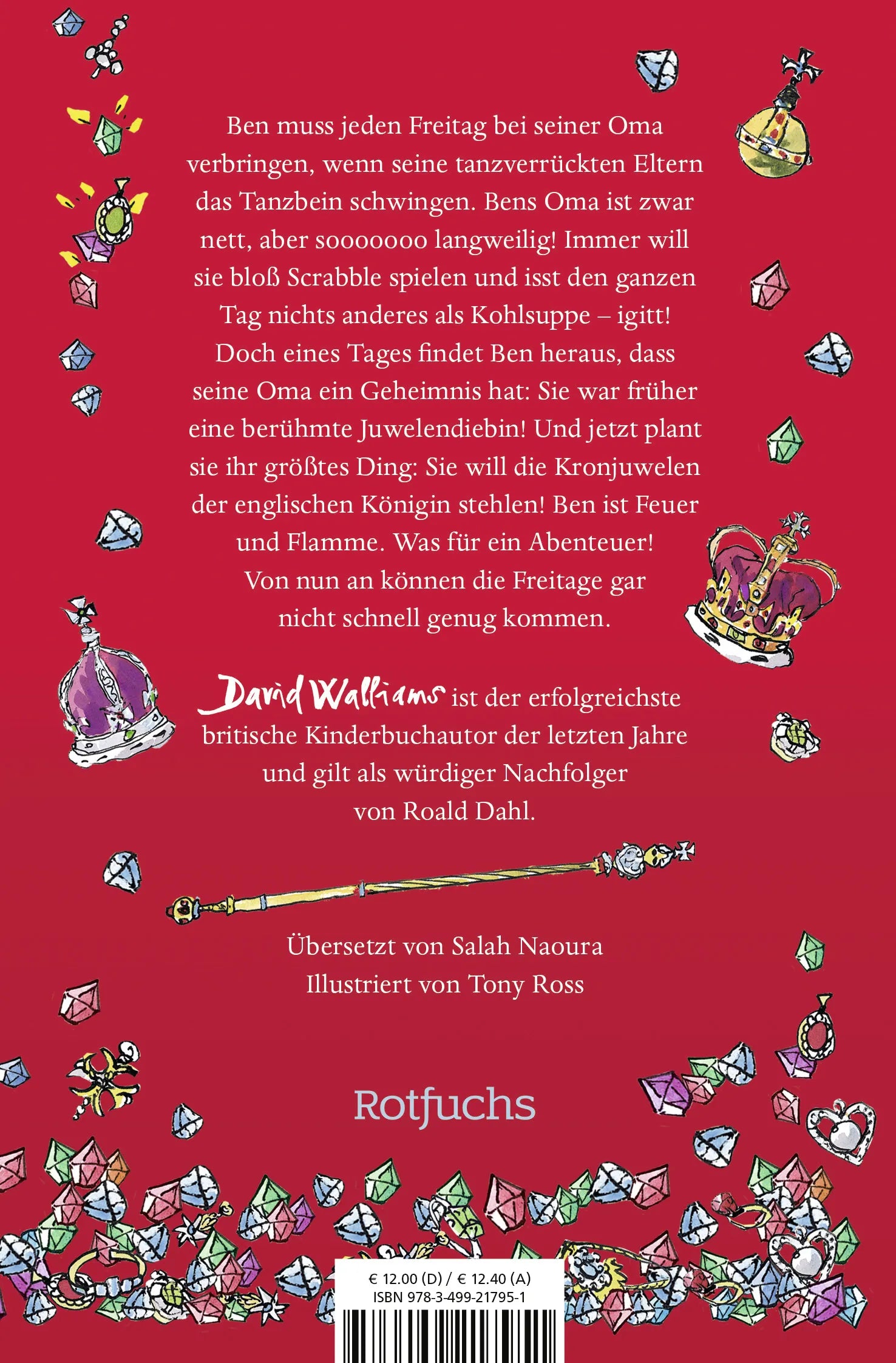 Buchrückseite von 'Gangsta-Oma' mit Klappentext - Taschenbuch