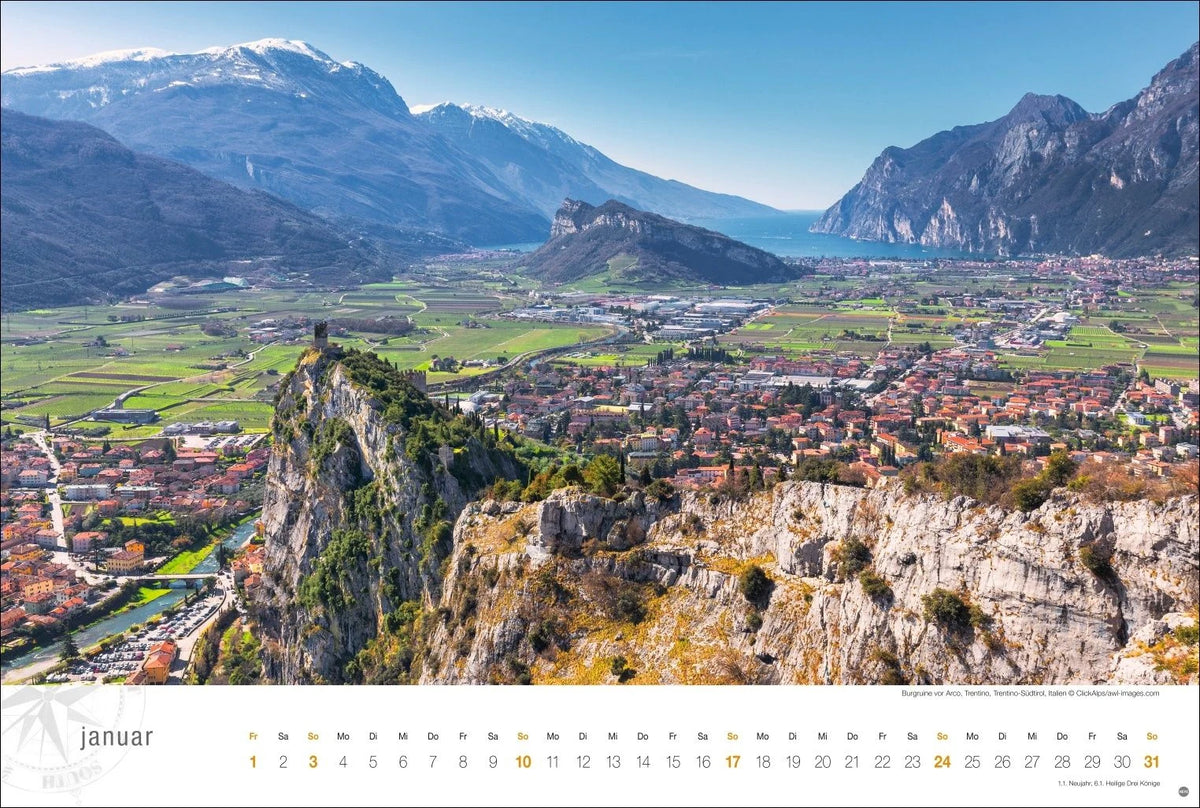 Gardasee Globetrotter Kalender 2027 - Von romantischen Buchten und malerischen Orten – Ansicht