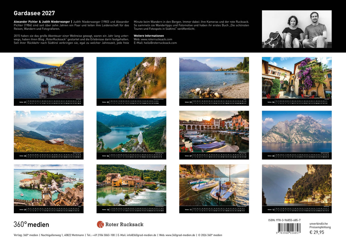 Gardasee Premiumkalender 2027 – Ansicht
