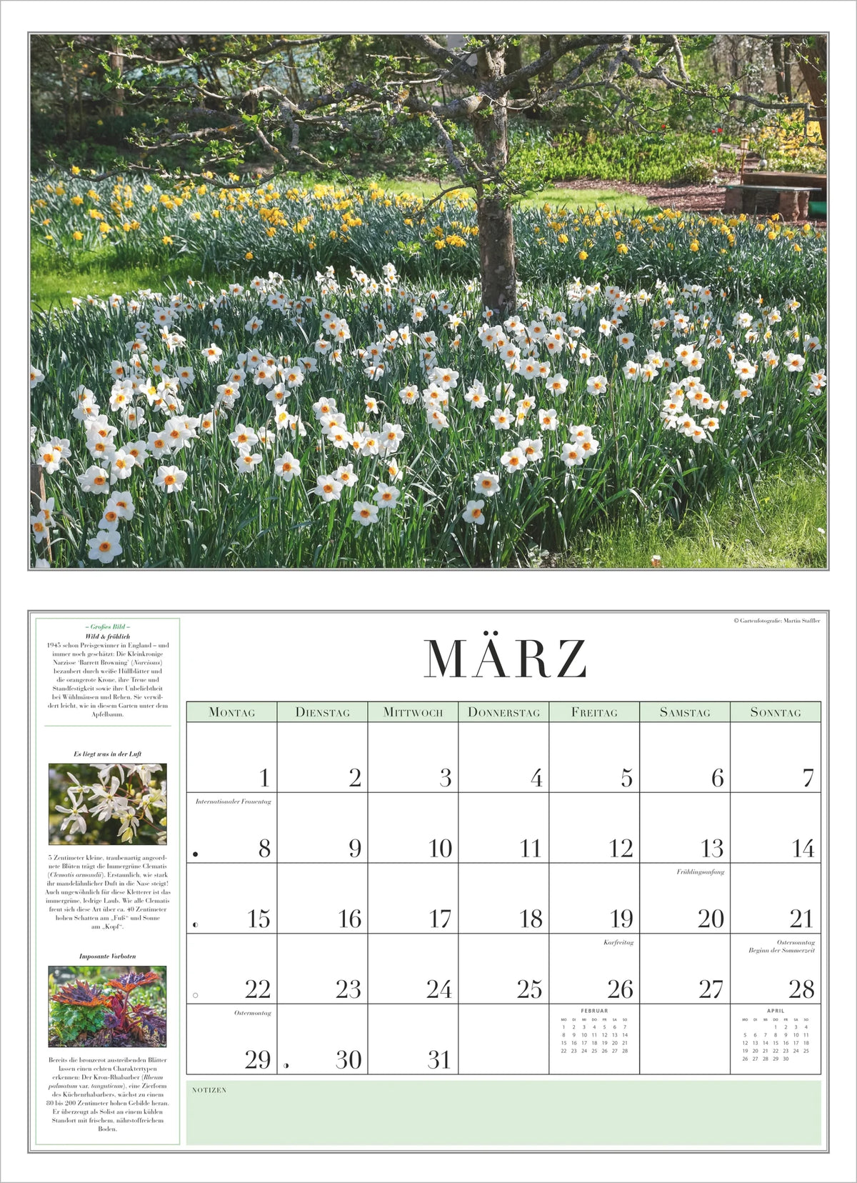 Garten-Kalender 2027 – Ansicht