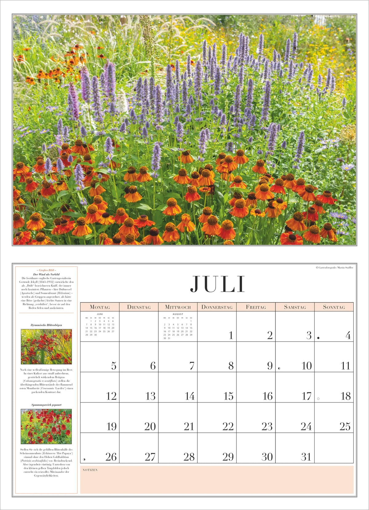 Garten-Kalender 2027 – Ansicht