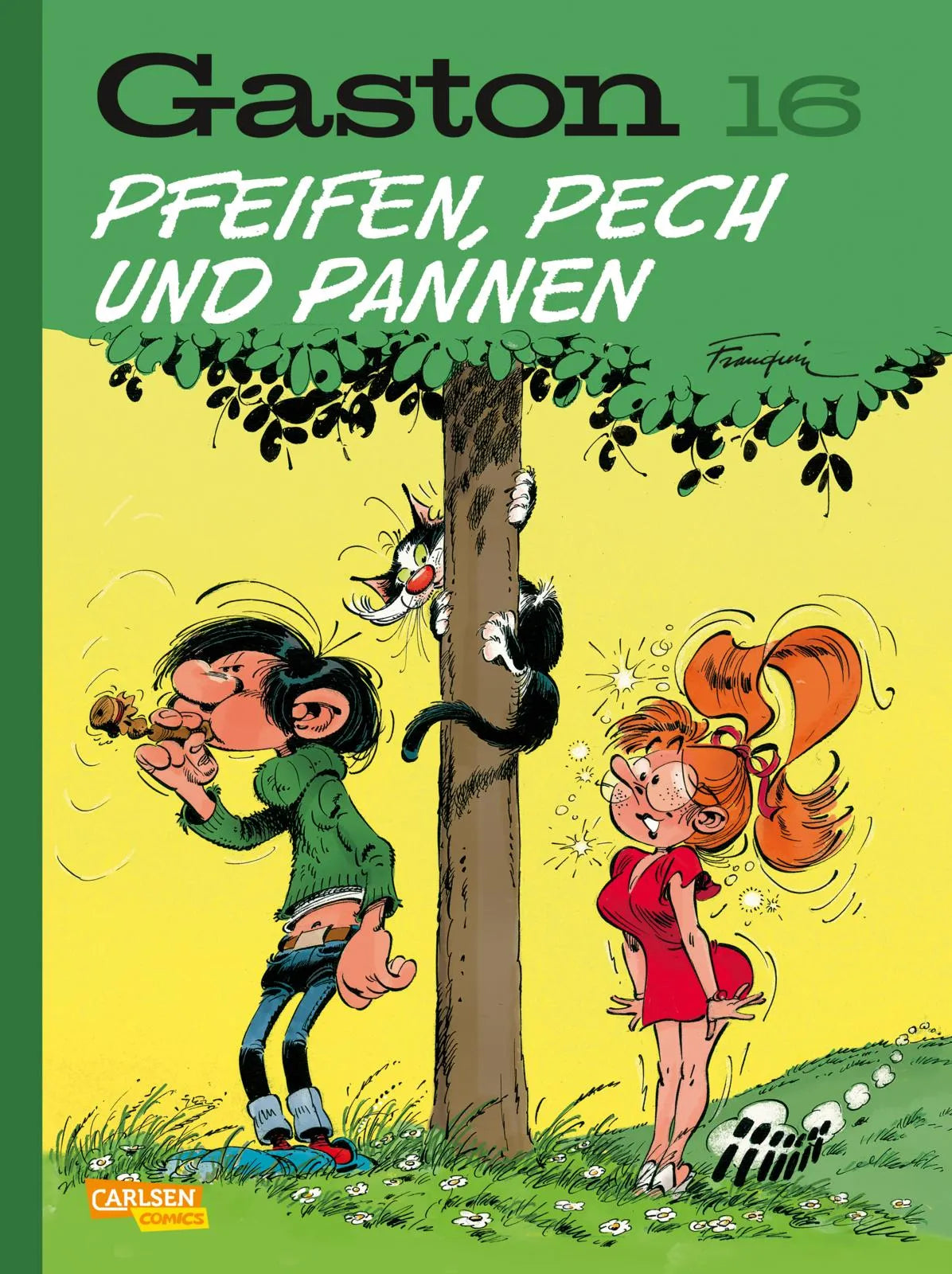 Buchcover von 'Gaston Neuedition 16: Pfeifen, Pech und Pannen' - Gebundene Ausgabe von André Franquin