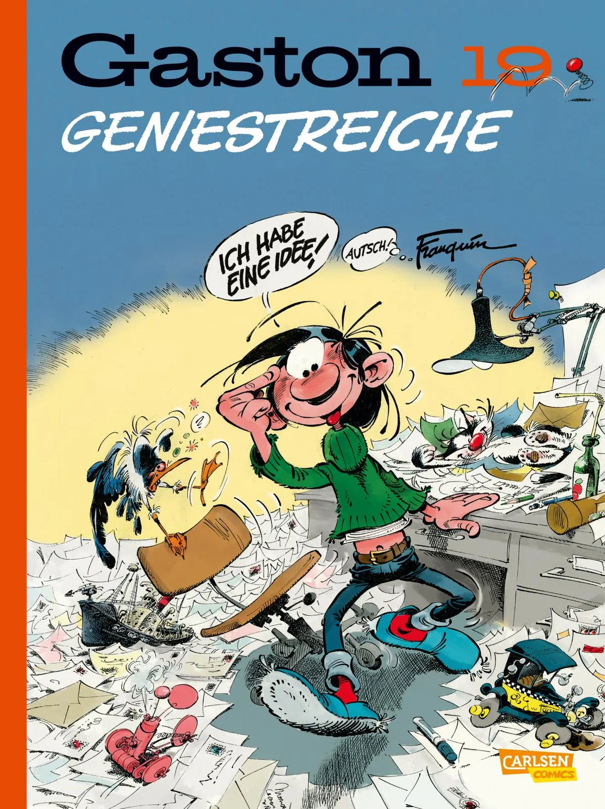 Buchcover von 'Gaston Neuedition 19: Geniestreiche' - Gebundene Ausgabe von André Franquin