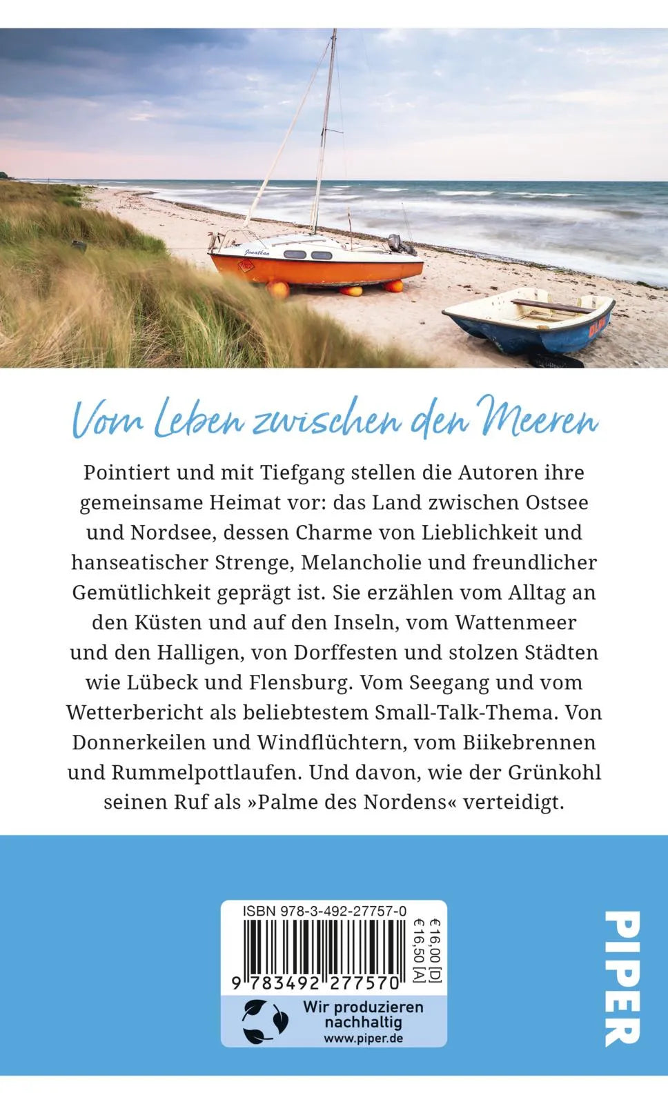Buchrückseite von 'Gebrauchsanweisung für Schleswig-Holstein' mit Klappentext - Taschenbuch