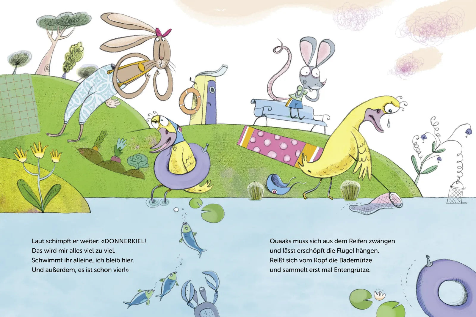 Abbildung von 'Biber & Quaaks: Quaaks schwimmt los'