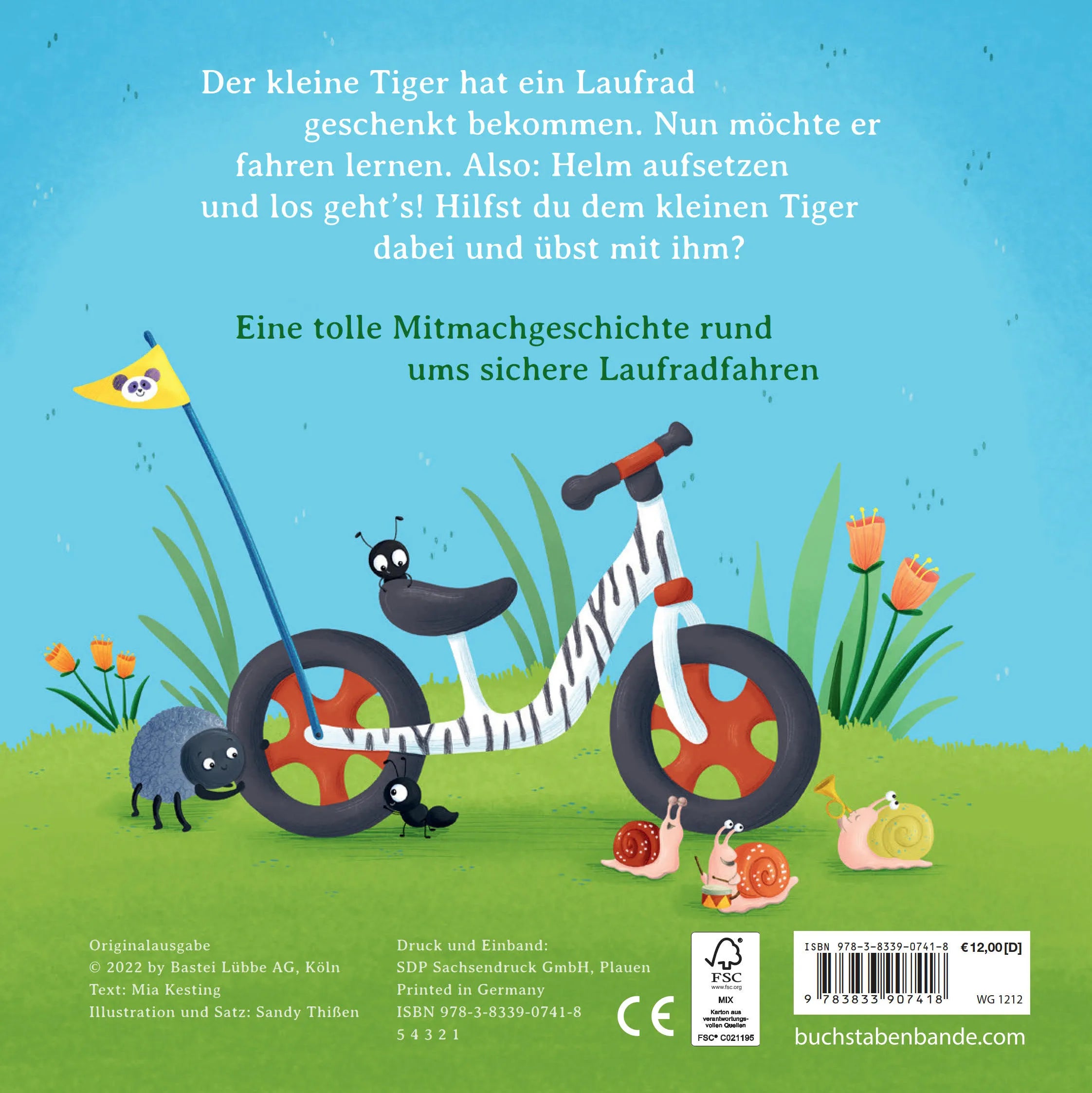 Abbildung von 'Der kleine Tiger fährt Laufrad'