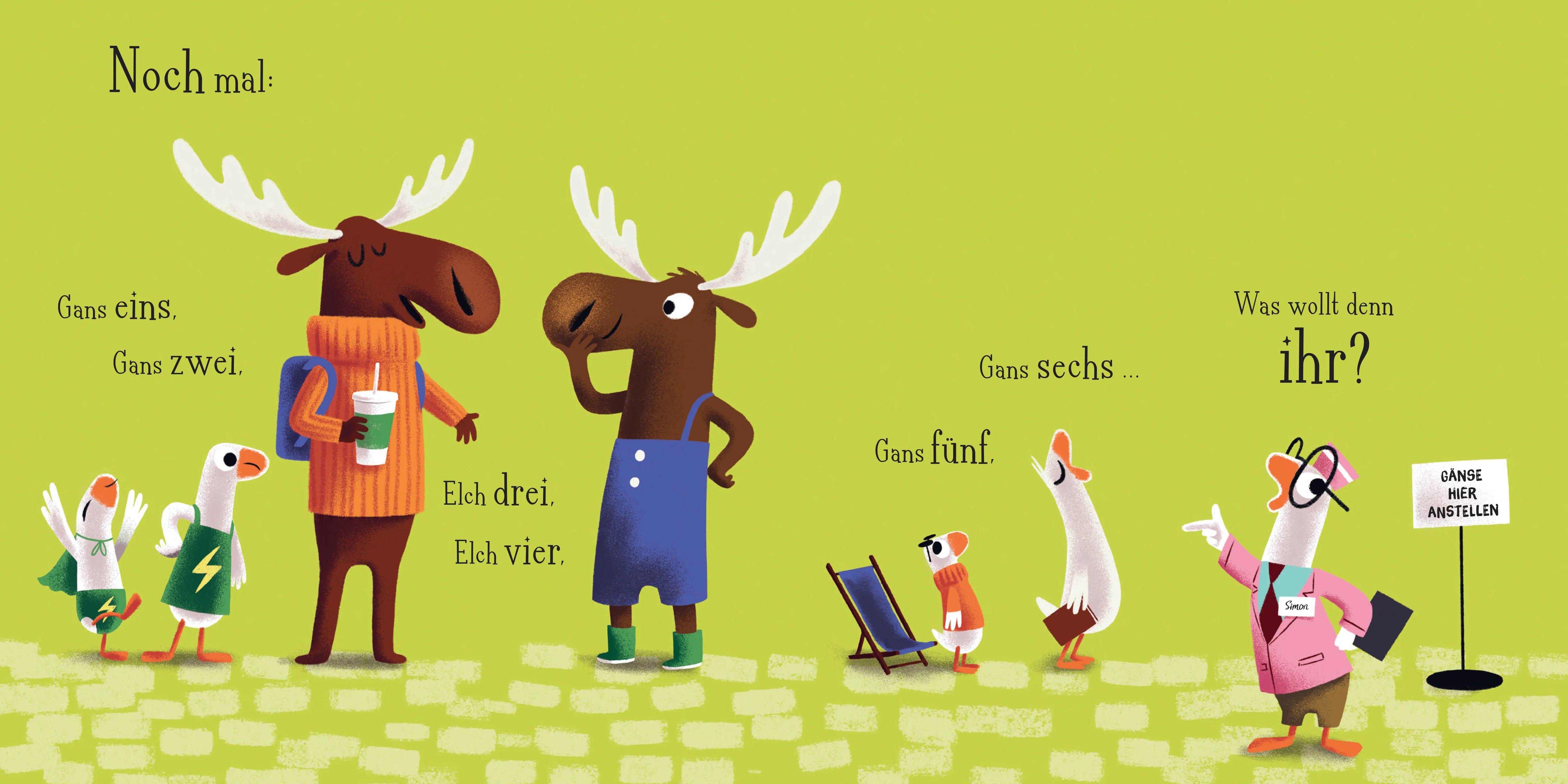 Abbildung von 'Gans, Gans, Elch - Ein tierischer Zählspaß'