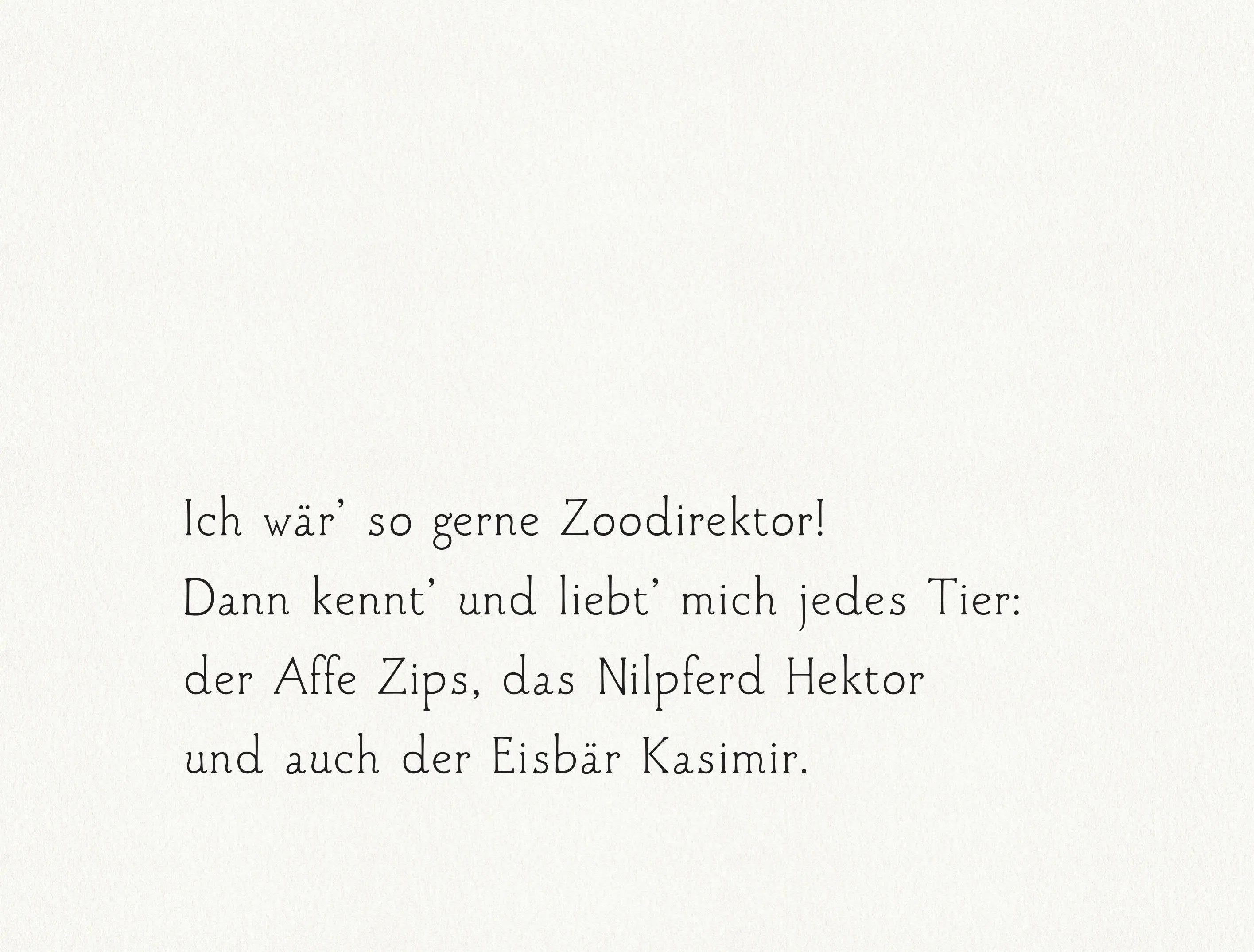 Abbildung von 'Ich wär so gerne Zoodirektor'