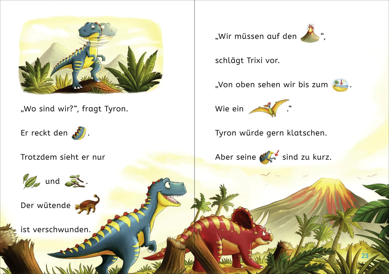 Abbildung von 'Leseprofis – Mit Bildern lesen lernen: Zwei Dinos wollen nach Hause, Erstes Lesen'