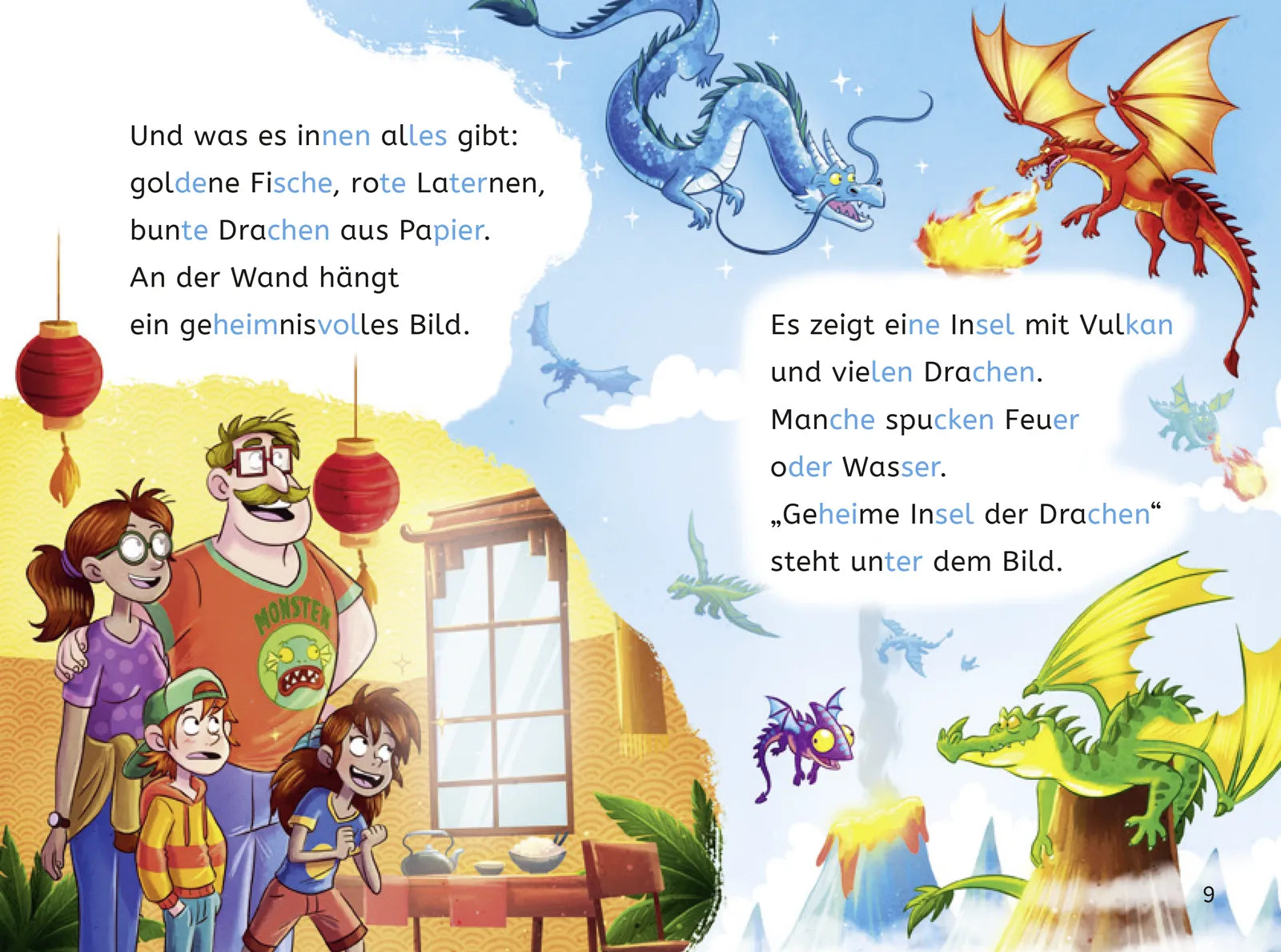 Abbildung von 'Leseprofis – Silbe-für-Silbe: Das Geheimnis der Dracheninsel, 1. Klasse'