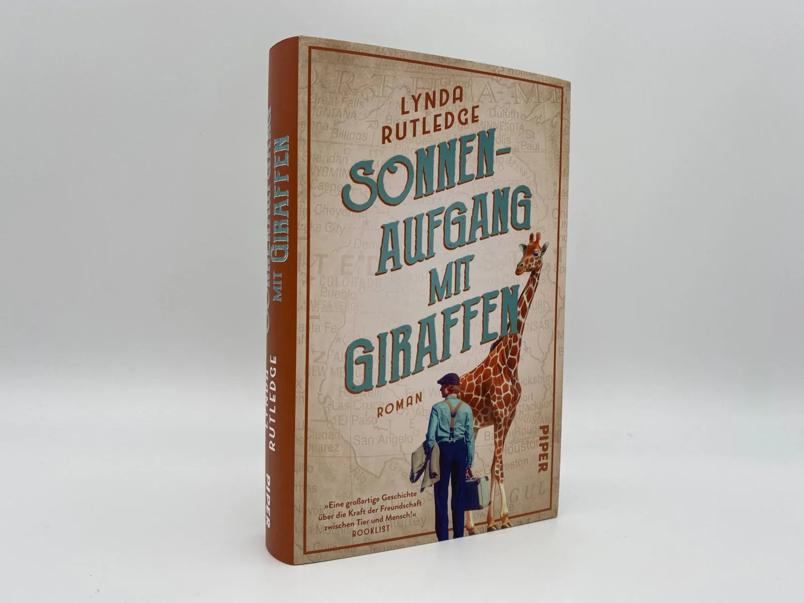 Abbildung von 'Sonnenaufgang mit Giraffen'