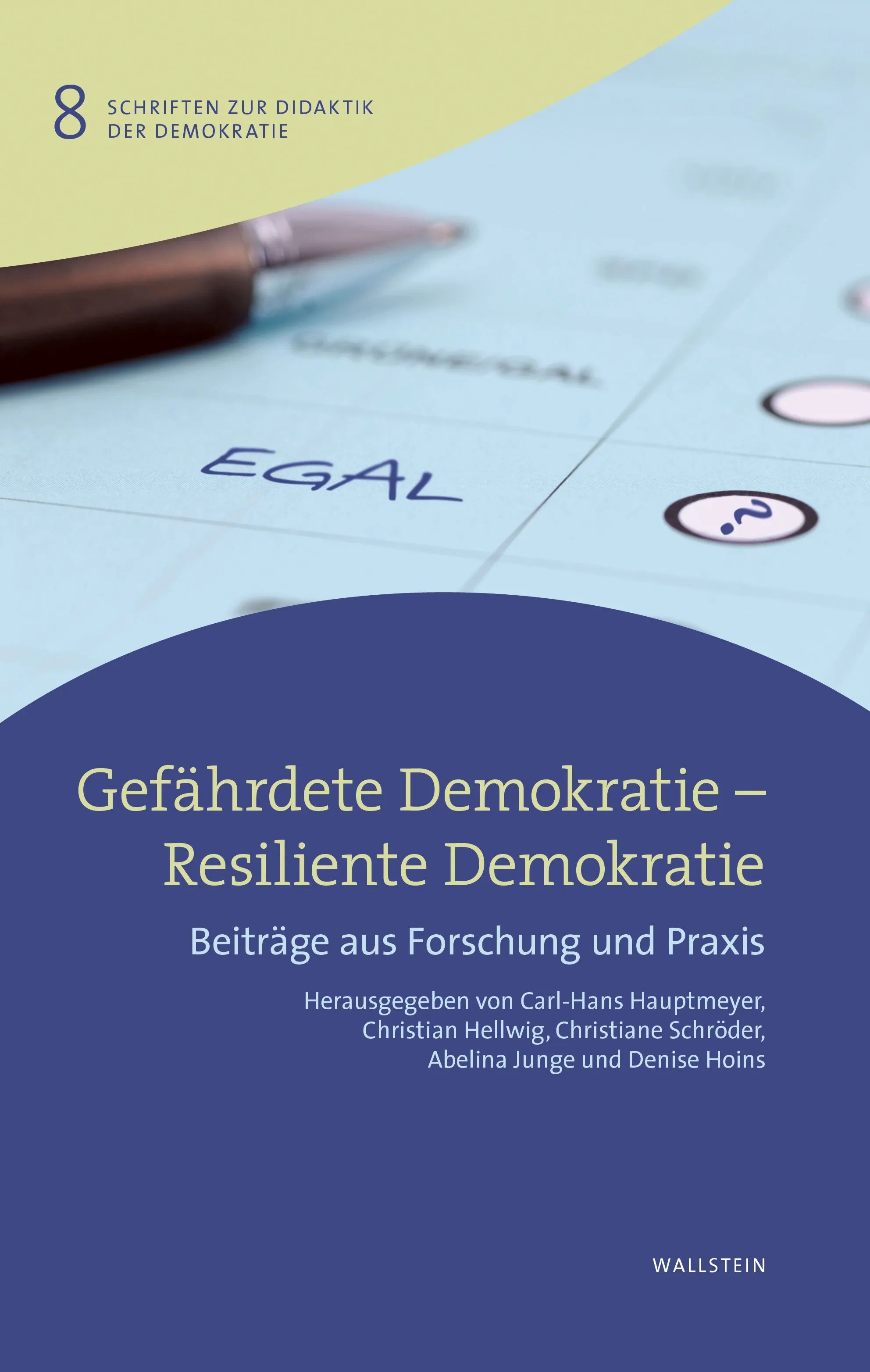Cover: Gefährdete Demokratie - Resiliente Demokratie (E-Book) von Carl-Hans Hauptmeyer