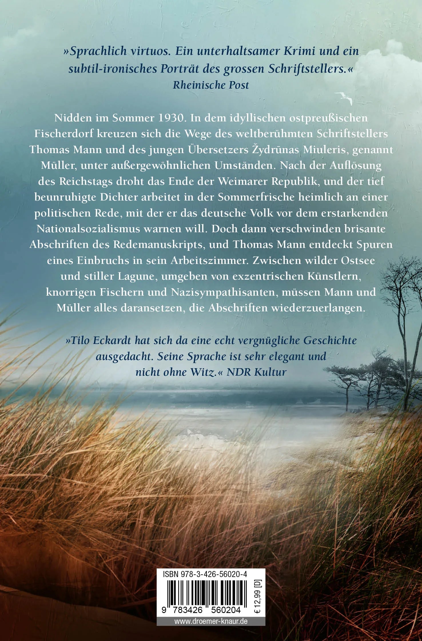 Buchrückseite von 'Gefährliche Betrachtungen' mit Klappentext - Taschenbuch