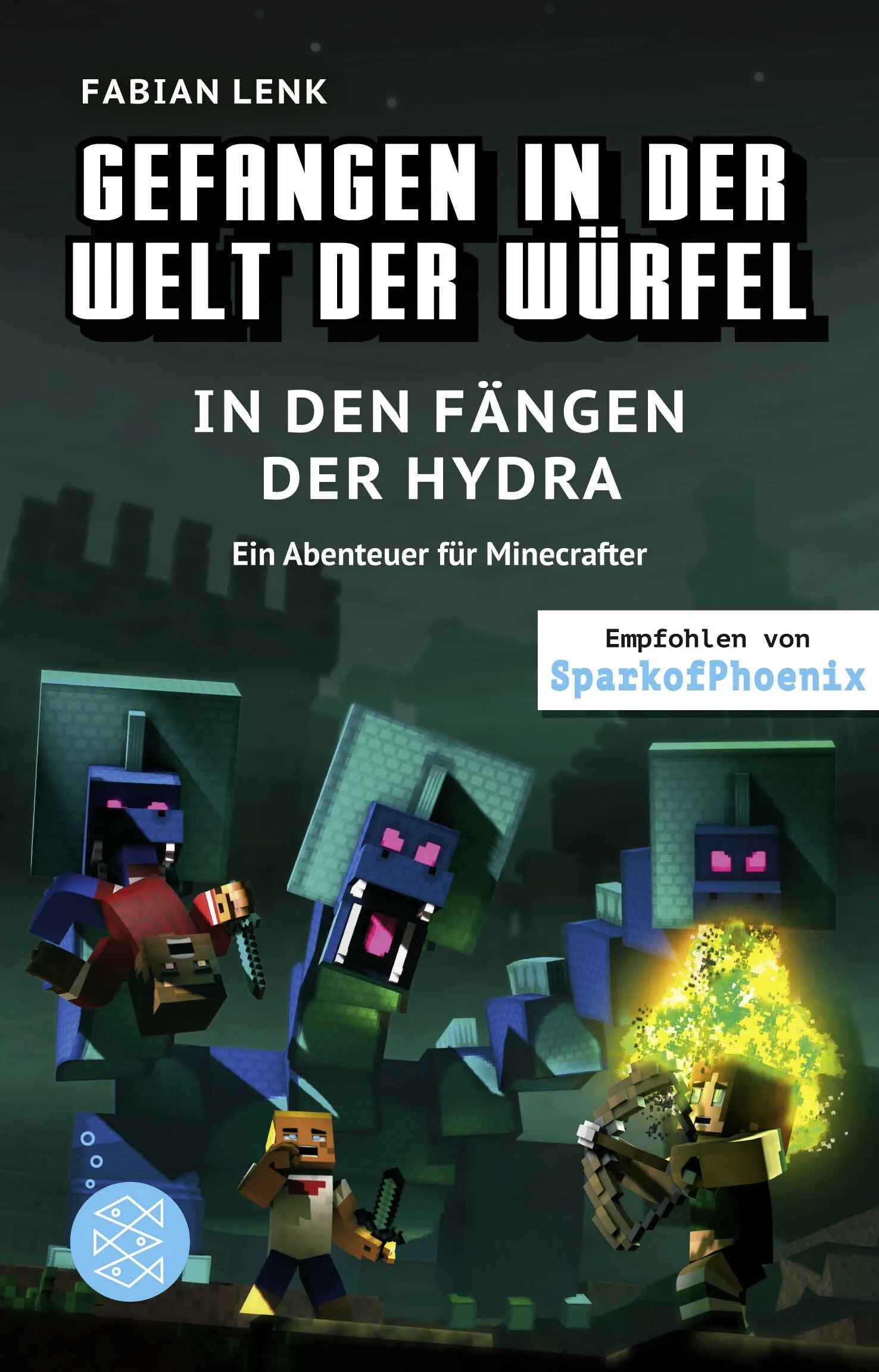 Buchcover von 'Gefangen in der Welt der Würfel. In den Fängen der Hydra. Ein Abenteuer für Minecrafter' - Gebundene Ausgabe von Fabian Lenk