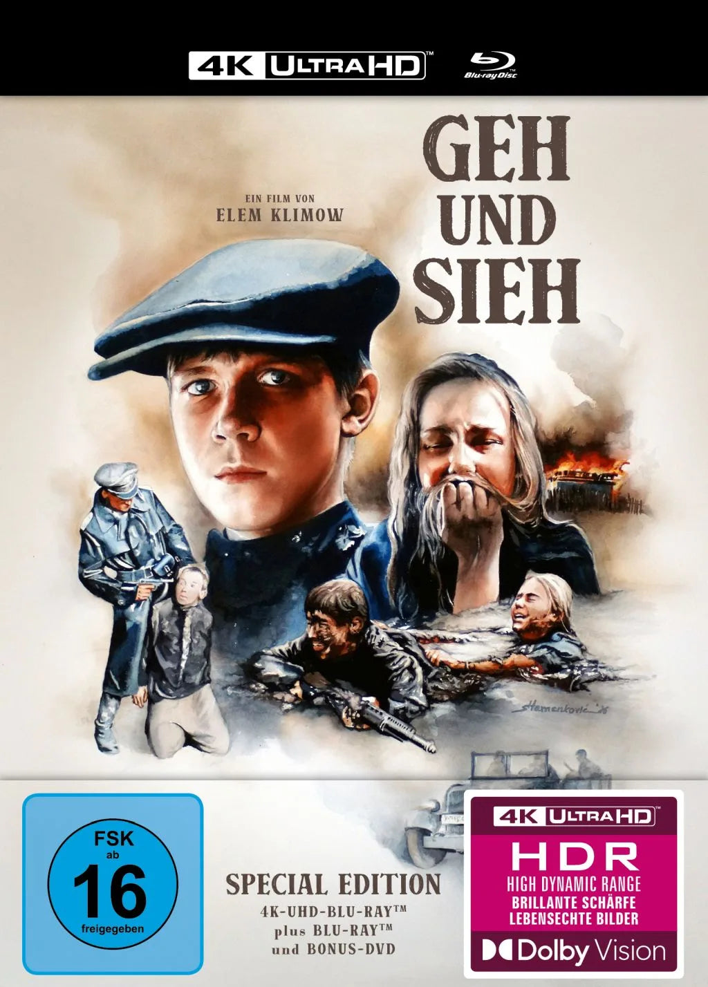 4K UHD Blu-ray-Cover: Geh und sieh - (OmU) Mediabook. Regie: Elem Klimow