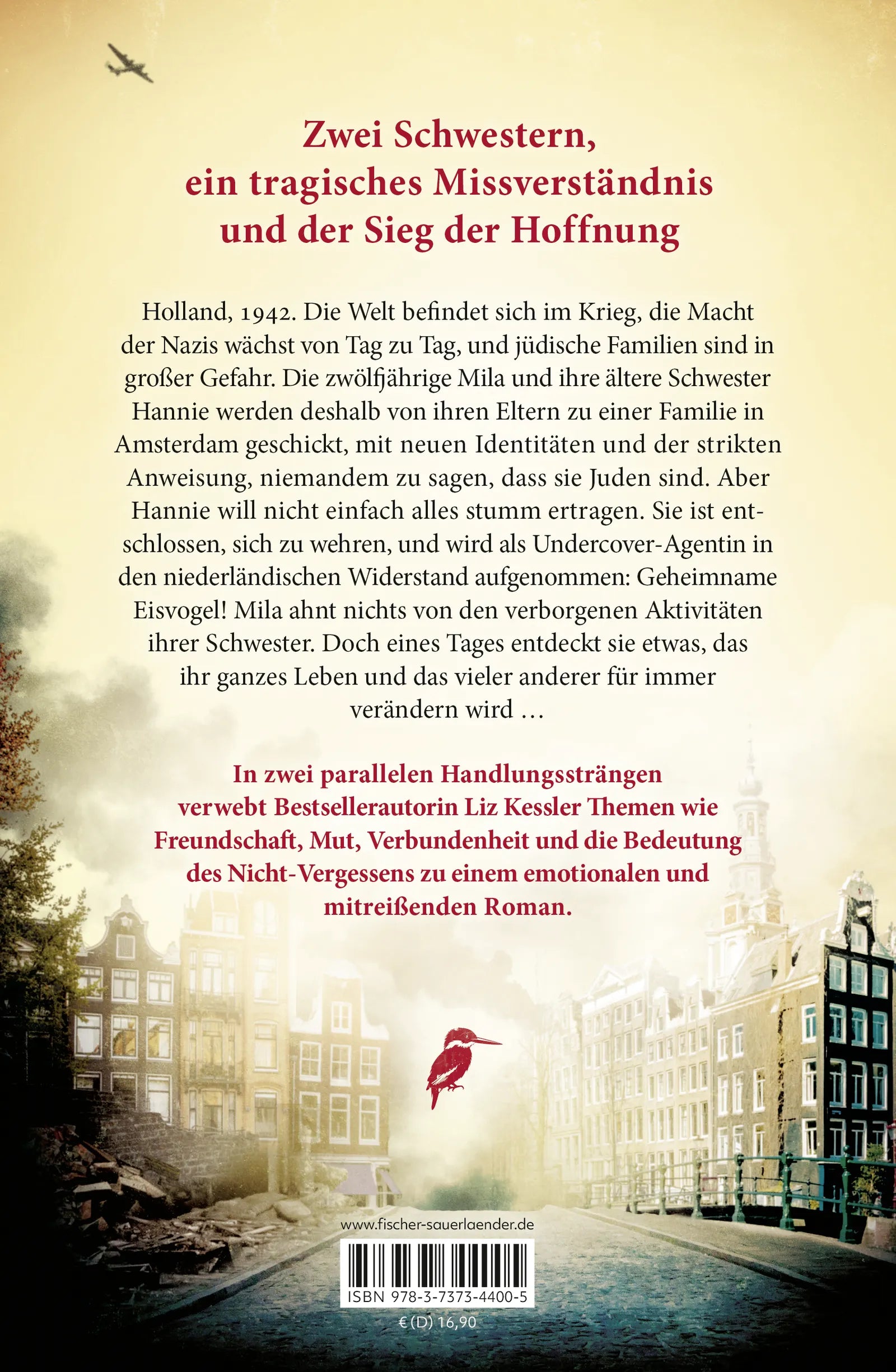 Buchrückseite von 'Geheimname Eisvogel' mit Klappentext - Gebundene Ausgabe